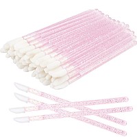 300 PCS Eyelash Extension Supplies Kit, Disposable Micro Swab Brush, Eyebrow Spoolie, Lip Brush, Mascara Wand Applicator (Pink Sets)