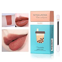 Eliversion 20Pcs Tattoo Lipstick Cotton Swab Waterproof Nonstick Tattoo Lipstick Cotton Swab Lip Tint Long Lasting Lip Gloss