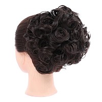 Elaine Combs Messy Bun Hair Piece Curly Dish Hair Buns Extension Thick Chignon Hairpiece Clip In Ponytail Scrunchies Hair Pieces