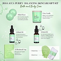 Facial Skin Care Set Spa Kit Gift For Women Ideas Selfcare Relaxation Gifts Skin Care Collection With Essential Oils Hya