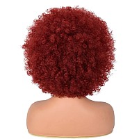 Annisoul Afro Wigs For Black Women Short Curly Afro Kinky Wig 70S Bouncy Huge Fluffy Puff Wigs Premium Synthetic For Cosplay And