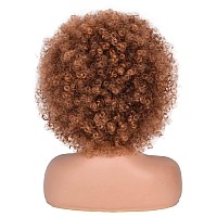 Annisoul Afro Wigs For Black Women Short Curly Afro Kinky Wig 70S Bouncy Huge Fluffy Puff Wigs Premium Synthetic For Cosplay And