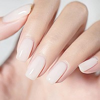 Vishine 15Ml Crystal Jelly Milky Transparent White Gel Nail Polish Soak Off Uv Led Gel Polish Nude Milky Color Home Diy Manicure