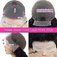 Atilck Lace Front Wigs Human Hair Body Wave 13x4 HD Transparent Lace Frontal Wigs with Baby Hair Brazilian Human Hair Wigs for Black Women 150% Denisty Glueless Wigs Human Hair Pre Plucked Natural Color (20 Inch)