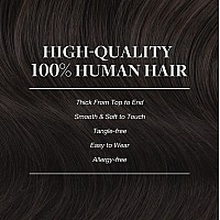 Goo Goo Clip In Hair Extensions Real Human Hair Remy Human Hair Extensions Clip Ins For Women Natural Human Hair 14Inch 2A L