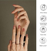 Danni Toni Semi Cured Gel Nail Strips Everglow Gel Nail Stickerswraps 28 Stickers