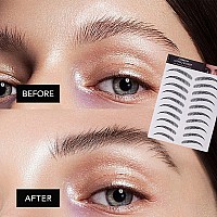 Molain 4D Hairlike Eyebrow Tattoos Stickers 7 Sheets Waterproof Longlasting Brow Tattoo Eyebrow Colors Transfers Arch Style St