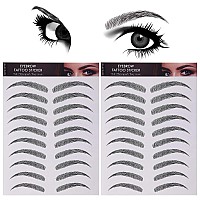 Molain 4D Hairlike Eyebrow Tattoos Stickers 7 Sheets Waterproof Longlasting Brow Tattoo Eyebrow Colors Transfers Arch Style St