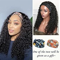 Jessica Hair Headband Wigs Human Hair Deep Wave Wigs For Black Women Glueless None Lace Front Human Hair Brazilian Remy Virgin H