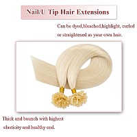 Rich Choices U Tip Pre Bonded Human Hair Extensions 100 Real Human Hair 100 Strands Per Package Nail Tip Italian Keratin Fushio