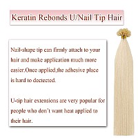 Rich Choices U Tip Pre Bonded Human Hair Extensions 100 Real Human Hair 100 Strands Per Package Nail Tip Italian Keratin Fushio