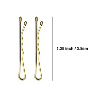 Mini Bobby Pins Blonde With Cute Case 200 Ct 138 Inch Small Hair Bobby Pins For Buns Premium Gold Hair Pins For Kids Girls A