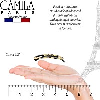 Camila Paris Cp3364 French Hair Barrette Clip For Women Handmade White Tokyo Slidein Metalfree Closure Strong Hold Grip Ha