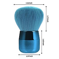 Vaincre Nail Art Dust Powder Remover Brush Nail Art Dust Cleaner Brush Soft Kabuki Cleaner Brush For Makeupblue