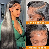 Dixtefo 13X6 Hd Glueless Straight Lace Front Wigs Human Hair Transparent Lace Frontal Wigs 220 Density Brazilian Virgin Human H