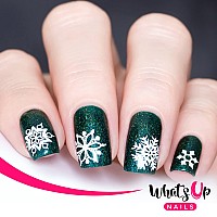 Whats Up Nails A022 Back To Flurality Stamping Plate For Christmas Nail Art Design