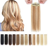 Sego 2 Pcs Clip In Short Hair Extensions Real Human Hair 12 Inch 34G Hairpiece Human Hair Toppers For Women With Thinning Hair A