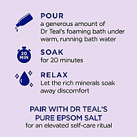 Dr Teal's Foaming Bath with Pure Epsom Salt, Soothe & Sleep with Lavender, 34 fl oz (Pack of 4) (Packaging May Vary)