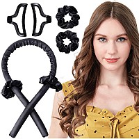 Heatless Curling Rod Silk Headband No Heat Curls Rollers Curlers With Ribbons Sleeping Soft Wave Hair Curler Diy Hair Styling