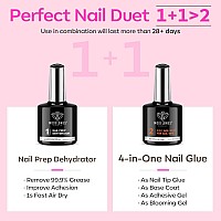 Modelones Gel X Nail Kit Nail Tips And Glue Gel Kit With 4Inone Nail Glue Gel 500Pcs Long Coffin Nail Nail Dehydrator Ultr