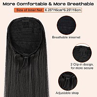 Seikea 28 Ponytail Extensions Drawstring Long Straight Fake Pony Tail Natural Soft Clip In Hair Extension Synthetic Heat Resist