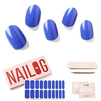 Nailog Semi Cured Gel Nail Strips 20 Extra Long Stickerswraps Buy 2 Get 1 Uv Lamp Glossy Long Lasting Soft Gel Finishing