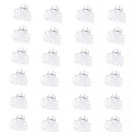 Cobahom 24 Pack Small Hair Claw Clips 1.2 Inch Plastic Hair Clips for Thin Hair No-Slip Mini Hair Clips Hair Styling Accessories for Women and Girls (White)