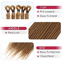 Kraler 22 20 Strands Honey Blonde Dreadlock Extensions Thin 06Cm Width Synthetic Crochet Dreads Extensions 100 Handmade Sin