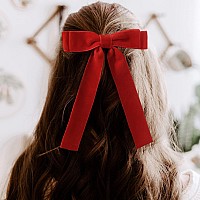 10Pcs Velvet Bows Girls Hair Clip Ribbon Accessories For Baby Toddlers Teens Kids