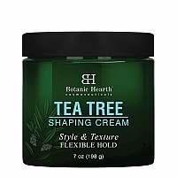 Botanic Hearth Tea Tree Shaping Cream, Hair Styling Cream With Collagen & Biotin - Style & Texture, Strong & Flexible Hold, For All Hair Types - Men And Women - Made In Usa - 7 Oz