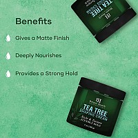 Botanic Hearth Tea Tree Shaping Cream, Hair Styling Cream With Collagen & Biotin - Style & Texture, Strong & Flexible Hold, For All Hair Types - Men And Women - Made In Usa - 7 Oz