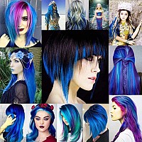 12 Pcs Colored Hair Extensions Colorful Clip in Hair Extensions 21 inch Synthetic Straight Hair Extensions for Kids Girls Women