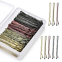 Kanprincess 200Pcs 2Inches Hair Pins Kit Hair Clips Secure Hold Bobby Pins Hair Clips For Women Girls And Hairdressing Salon Wit