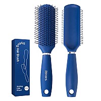 Rhos Hair Brush For Men Detangler And Styling Brush With Nylon Bristles For Wet And Dry Hair Massage Function Suitable For B