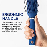 Rhos Hair Brush For Men Detangler And Styling Brush With Nylon Bristles For Wet And Dry Hair Massage Function Suitable For B