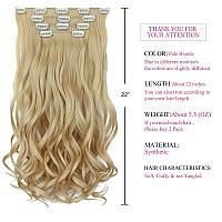 Blonde Hair Extension, Clip Hair Extensions Syxlcygg Hair Pieces Synthetic 22