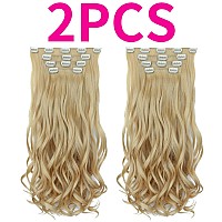 Blonde Hair Extension, Clip Hair Extensions Syxlcygg Hair Pieces Synthetic 22