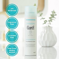 Curel Japanese Skin Care Deep Moisture Spray, Spray on Moisturizer for Dry Skin, Face Hydrating Spray with Ceramides, 5 Oz