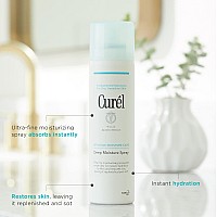 Curel Japanese Skin Care Deep Moisture Spray, Spray on Moisturizer for Dry Skin, Face Hydrating Spray with Ceramides, 5 Oz