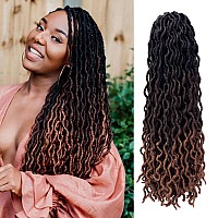 24 Inch Goddess Faux Locs Crochet Hair 6 Packslot Soft Gypsy Locs Wavy Crochet Braids Dreadlocks 3 Tone Curly Wavy Twist Braidi