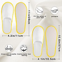 Geyoga 30 Pairs Spa Slippers Disposable Slippers Non Slip Unisex Closed Toe Disposable Slippers For Home Spa Travel Hotel Massag