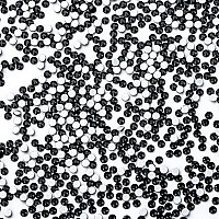 1440Pcs Black Crystal Rhinestonesglass Flatback Rhinestones Gemstones For Nail Face Makeup Art Crafts Clothes Decoration Ss1