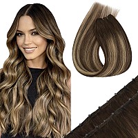 Sunny Hair Beaded Weft Hair Extensions Human Hair 50G Micro Bead Weft Hair Extensions Real Human Hair Straight Weft Hair Extensi