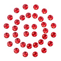 1440Pcs Ruby Red Crystal Rhinestones,Glass Flatback Rhinestones Gemstones for Nail Face Makeup Art Crafts Clothes Decoration -(SS12,3.0mm,Ruby Red)