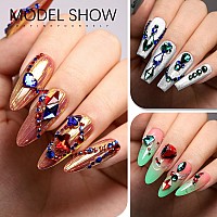 Yoke Fellow Nail Art Rhinestones Multi Shapes 3D Glass Ab Crystal Rhinestones For Nails Jewelry Diamond For Nail With Flatback