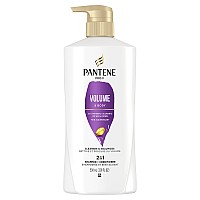 Pantene Pro-V Volume & Body 2 in 1 Shampoo & Conditioner,17.9 fl oz Pump Bottle