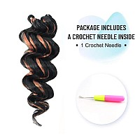 Toyotree Ocean Wave Crochet Hair 9 Inch 8 Packs Black Mix Brown Short Curly Deep Wave Crochet Hair Synthetic Ocean Wave Braid