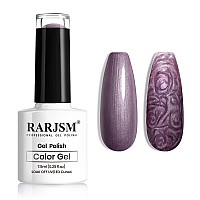 Rarjsm Pearl Gel Nail Polish Glitter Drawing Gel Polish Grape Purple Shimmer Mermaid Nail Gel Soak Off Uv Gel For Salon Home Di