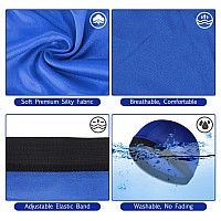 Molain 6Pcs Wave Cap For Men Silky Durags Elastic Band Caps 360 540 720 Waves Soft Breathable Satin Durag Unisex Adults Kids Sku