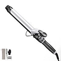 Keragard Hot Tools Curling Iron With 1 12 Inch Ceramic Barrel Lcd Display 22 Heat Settings Dual Voltage Autooff